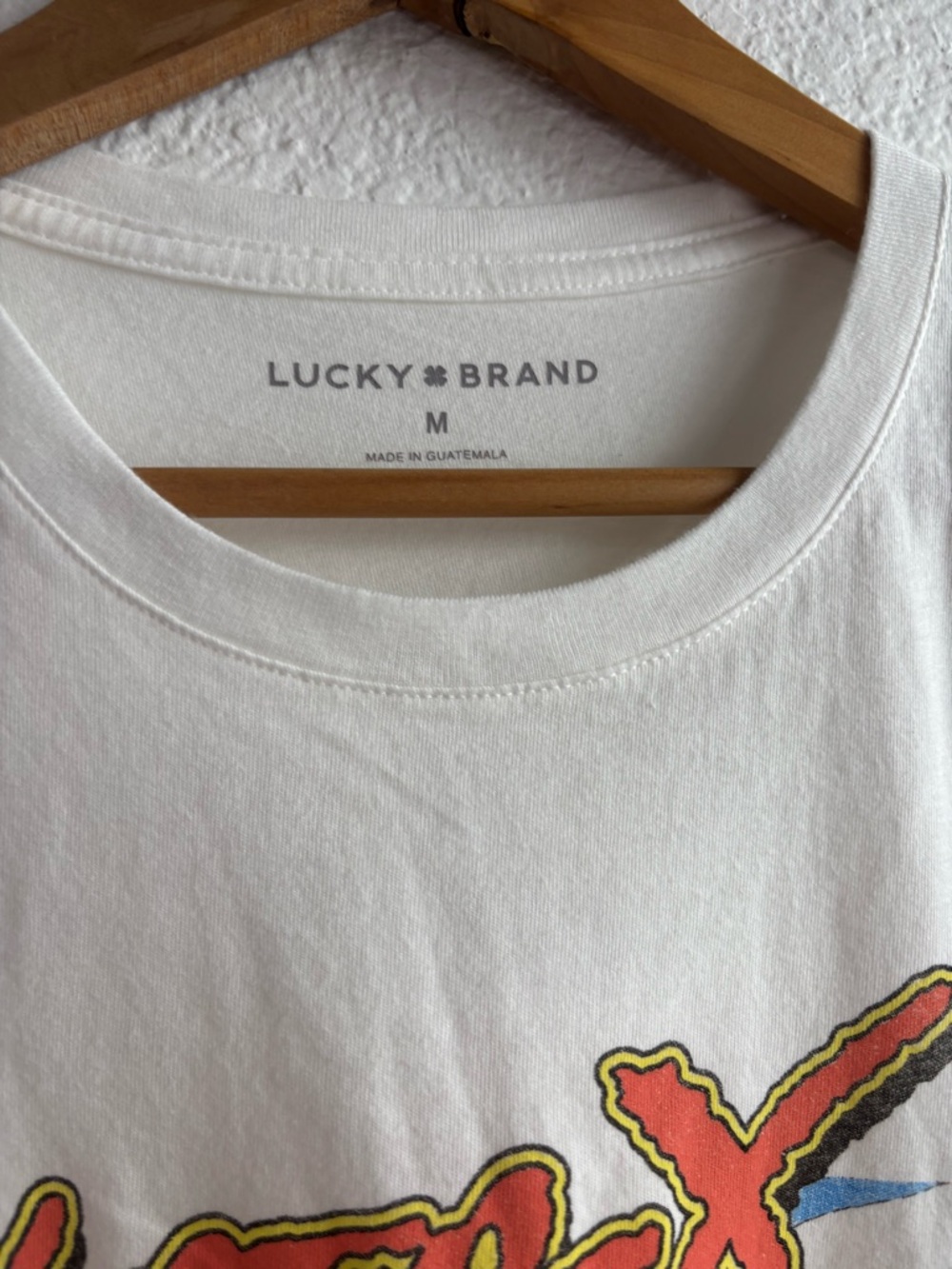 NWT Lucky Brand White Moto-X Madness Championship Graphic Tee Medium - Picture 2 of 5